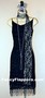 Black Crochet Lace Flapper Dress Costume with Accessories